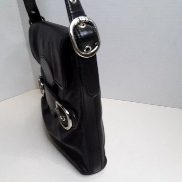 DKNY Women's Black Leather Crossbody  Bag - Picture 5 of 12